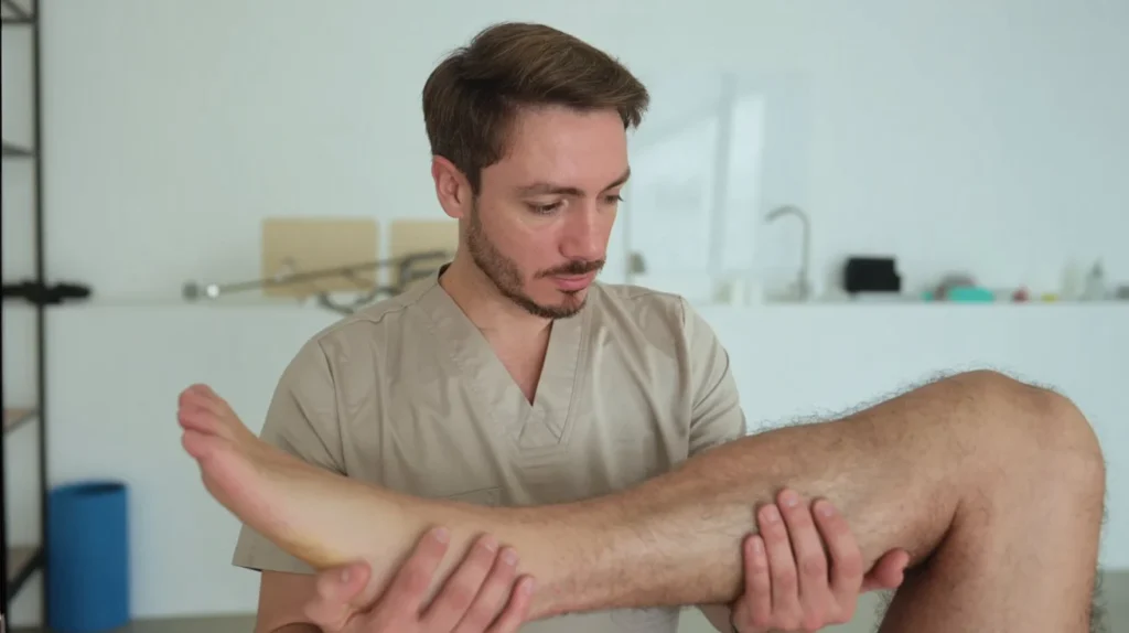 clínica runa fisioterapia y osteopatia tres cantos masaje de gemelos rehabilitación de rodilla
